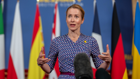 EuropaPress_6714489_12_may_2025_united_kingdom_london_kaja_kallas_european_union_high Kaja Kallas, Alta Representante de la Unión Europea para Asuntos Exteriores, participa en una reunión de la conferencia del Grupo Weimar.