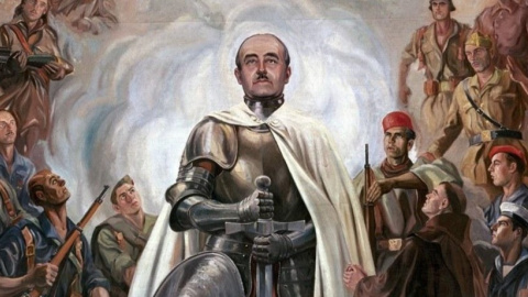 Franco 'Alegoría de Franco y la Cruzada’, de Arturo Reque Meruvia.