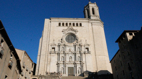 Una imatge de la façana de la Catedral de Girona Una imatge de la façana de la Catedral de Girona