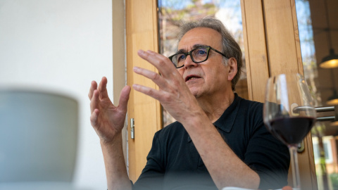 L'exministre Joan Subirats, durant l'entrevista amb 'Públic'.