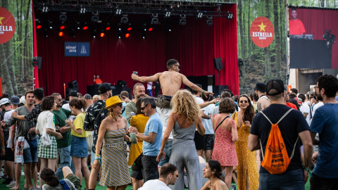 Asistentes a la inauguración en Barcelona del Sónar en 2019.David Zorraquino / Europa Press18/7/2019