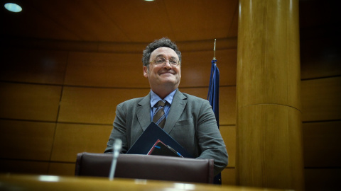 EuropaPress_6527385_fiscal_general_estado_alvaro_garcia_ortiz_comparecencia_comision_justicia Imagen de archivo del Fiscal General del Estado, Álvaro García Ortiz, durante su comparecencia en la Comisión de Justicia, en el Senado, a 18 de febrero de 2025.