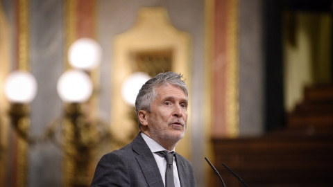 El ministro de Interior, Fernando Grande-Marlaska, durante el pleno en el Congreso de los Diputados, a 21 de mayo de 2025, en Madrid (España). El ministro de Interior, Fernando Grande-Marlaska, durante el pleno en el Congreso de los Diputados, a 21 de mayo de 2025, en Madrid (España).