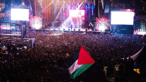 festivales palestina El festival Grimey X Palestina, celebrado en Rivas Vaciamadrid.