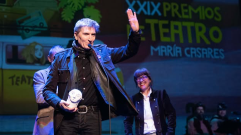 Imagen de Piti Sanz en los XXIX Premios de Teatro María Casares publicada por la Asociación de Actores e Actrices de Galicia en Instagram. Imagen de Piti Sanz en los XXIX Premios de Teatro María Casares publicada por la Asociación de Actores e Actrices de Galicia en Instagram.