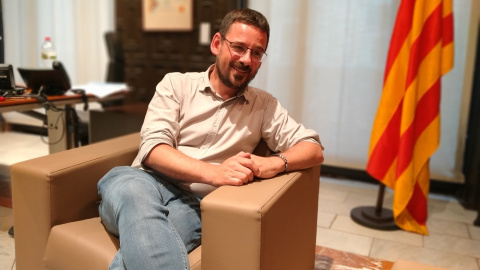 Lluc Salellas, al seu despatx a l'Ajuntament de Girona. 26/05/2025 Lluc Salellas, al seu despatx a l'Ajuntament de Girona.