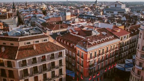 Vista aérea de Madrid