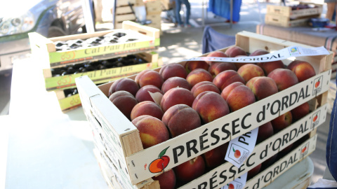 Caixes de Préssec d'Ordal al mercat de Sant Pau d'Ordal