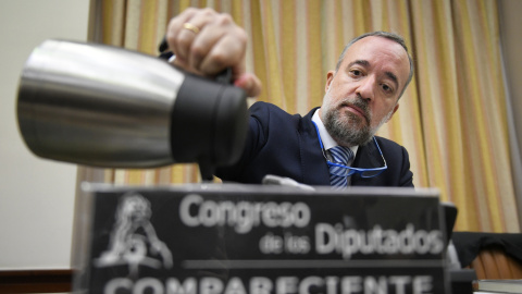 El ex secretario de Estado de Interior Francisco Martínez El ex 'número dos' de Interior Francisco Martínez, en la comisión de investigación sobre la 'Operación Cataluña'.