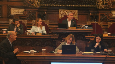 Imatge del ple municipal de Barcelona d'aquest maig. 30/05/2025 Imatge del ple municipal de Barcelona d'aquest divendres.