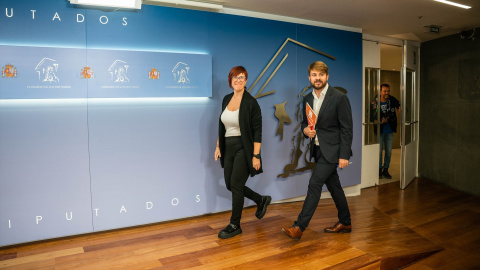 Compromís Los diputados de Compromís en el Congreso, Àgueda Micó y Alberto Ibáñez. Imagen de archivo.