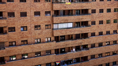 Vista de unas de las viviendas del desarrollo urbanístico de El Quiñón, en Seseña, del promotor Francisco Hernando, símbolo de la burbuja inmobiliaria.