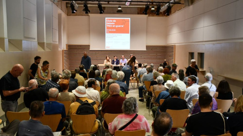 Neus Català Un moment del col·loqui d'aquest cap de setmana sobre la guerra a Ucraïna.