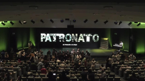 Acto de perdón organizado por la CONFER para las mujeres supervivientes del Patronato de Protección a la Mujer, en la Fundación Pablo VI en Madrid, el 9 de junio de 2025