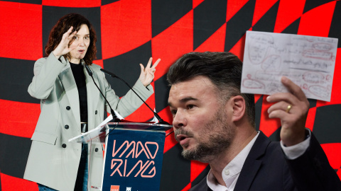 Isabel Díaz Ayuso y Gabriel Rufián.