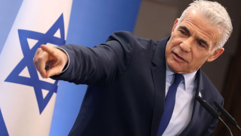 Imagen de archivo de Yair Lapid, líder de la oposición en Israel, a 16 de mayo de 2023, en Tel Aviv.