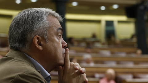 Santos Cerdan El diputado socialista Santos Cerdán, durante la sesión de control al Ejecutivo en el Congreso.