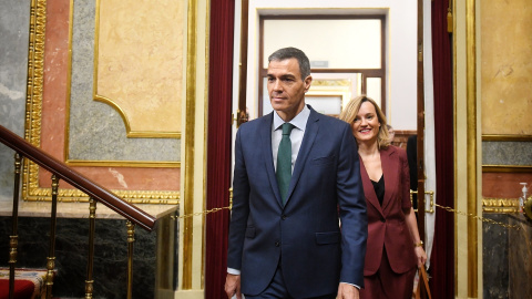 El presidente del Gobierno, Pedro Sánchez, durante una sesión de control al Gobierno El presidente del Gobierno, Pedro Sánchez, durante una sesión de control al Gobierno