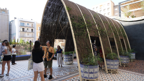 El nou aspecte del pati de la Casa Batlló El nou aspecte del pati de la Casa Batlló
