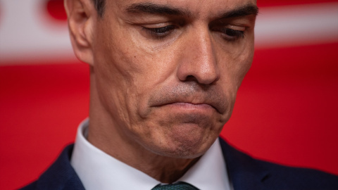 El secretario general del PSOE y presidente del Gobierno, Pedro Sánchez, durante una rueda de prensa, en la sede del PSOE de la calle Ferraz, a 16 de junio de 2025, en Madrid. El secretario general del PSOE y presidente del Gobierno, Pedro Sánchez, durante una rueda de prensa, en la sede del PSOE de la calle Ferraz, a 16 de junio de 2025, en Madrid.