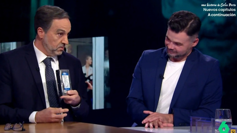 Abalos fake y Rufian El imitador de José Luis Ábalos y Gabriel Rufián en 'El Intermedio'.