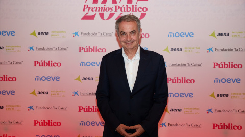 El expresidente del Gobierno, José Luis Rodríguez Zapatero en los Premios Público 2025