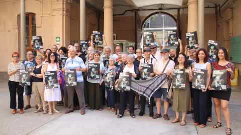 Activistes per la memòria democràtica presentant la campanya per demanar al TEDH que obligui l'Estat a investigar els crims del franquisme. 26/06/2025 Activistes per la memòria democràtica presentant la campanya per demanar al TEDH que obligui l'Estat a investigar els crims del franquisme.