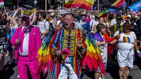 La marcha del Orgullo LGTBIQ+ celebrada este sábado en Budapest (Hungría) La marcha del Orgullo LGTBIQ+ celebrada este sábado en Budapest (Hungría)