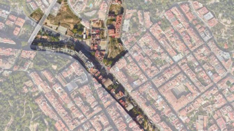 Proyecto de la rambla verde en el barrio de Vallcarca.