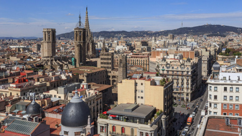 Panoràmica de Barcelona des del centre de la ciutat. 05/2025 Panoràmica de Barcelona des del centre de la ciutat.