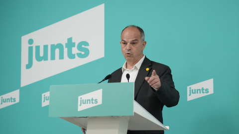 junts El secretario general de Junts, Jordi Turull, ofrece una rueda de prensa para valorar la sentencia favorable del Tribunal Constitucional a la Ley de Amnistía, a 26 de junio de 2025, en Barcelona (España).