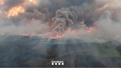 Incendi a Torrefeta i Florejacs, a la comarca de la Segarra Incendi a Torrefeta i Florejacs, a la comarca de la Segarra