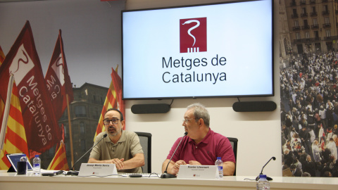 Presentació del nou estudi de Metges de Catalunya en roda de premsa