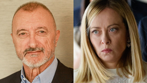 reverte-meloni1 El escritor Arturo Pérez-Reverte y la primera ministra italiana Giorgia Meloni.