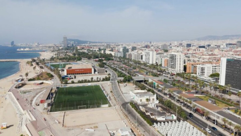 Imatge de la zona de les obres Imatge de la zona de les obres