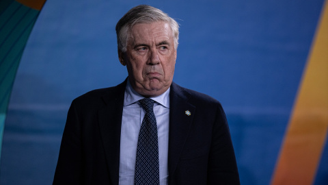 EuropaPress_6790154_10_june_2025_brazil_sao_paulo_brazil_head_coach_carlo_ancelotti_walks_on Imagen de archivo del entrenador de la selección brasileña Carlo Ancelotti, a 10 de junio de 2025.