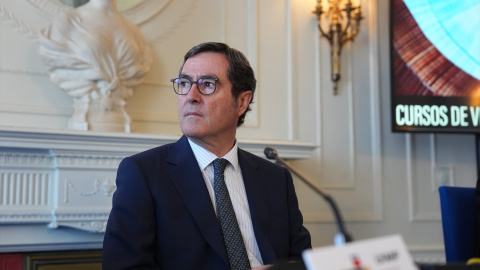 EuropaPress_6822812_presidente_ceoe_antonio_garamendi_interviene_xlii_seminario_apie_palacio El presidente de la CEOE, Antonio Garamendi, en una imagen de archivo.