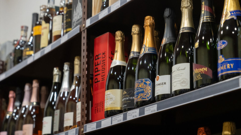 Varias botellas de cava, 21 de febrero de 2024, en Barcelona, Catalunya (España). Varias botellas de cava, 21 de febrero de 2024, en Barcelona, Catalunya (España).