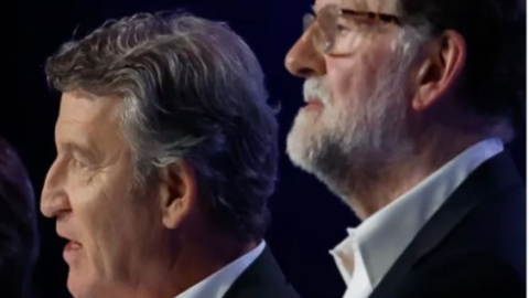 Alberto Núñez Feijóo (i) y Mariano Rajoy, en el Congreso del PP de 2025.- EFE Alberto Núñez Feijóo (i) y Mariano Rajoy, en el Congreso del PP de 2025.- Javier Lizón, EFE