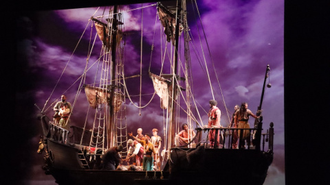 El vaixell de 'Mar i cel', en la seva última representació al teatre. 13/07/2025 El vaixell de 'Mar i cel', en la seva última representació al teatre.