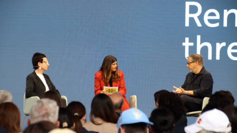 Els xefs Carme Ruscalleda i Joan Roca pronuncien una conferència a Osaka