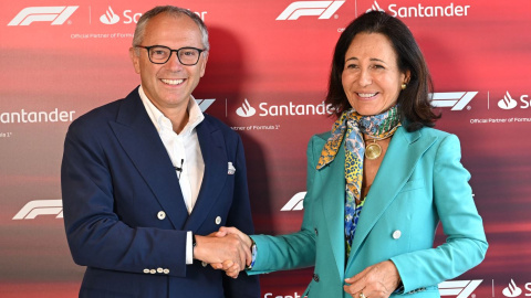 Stefano Domenicali y Ana Patricia Botín