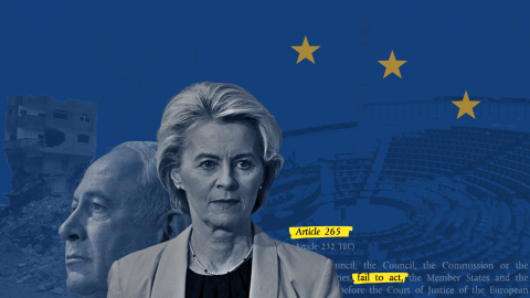 Ilustración con Úrsula Von der Leyen (UE) y Vladimir Putin (Rusia)