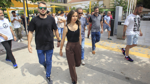 Ione Belarra, en Torre Pacheco, este martes.