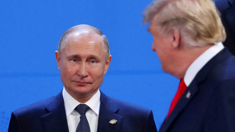 El presidente de Rusia, Vladimir Putin, y su homólogo estadounidense, Donald Trump.