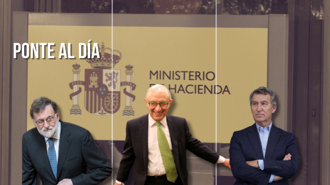 Ponte al día (6) El expresidente del Gobierno, Mariano Rajoy, junto con el exministro de Hacienda, Cristóbal Montoro y el líder del PP, Alberto Núñez Feijóo.
