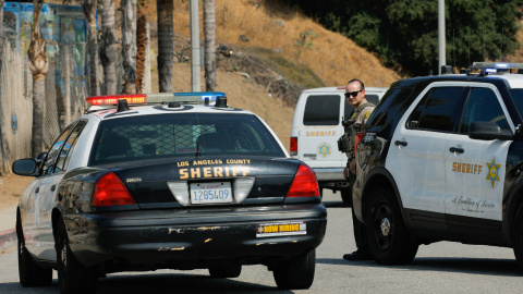 Varios vehículos de la Policía en Los Ángeles (California), foto de archivo. Varios vehículos de la Policía en Los Ángeles (California), foto de archivo.
