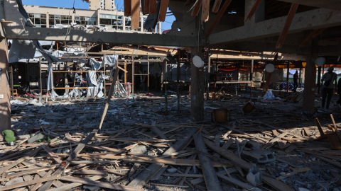 Zona devastada por un ataque israelí el 30 de junio de 2025.