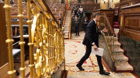 Pedro Sánchez El presidente del Gobierno, Pedro Sánchez, durante el Pleno extraordinario del 9 de julio.