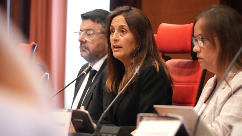 La consellera d'Educació, Esther Niubó, compareixent aquest dimarts al Parlament La consellera d'Educació, Esther Niubó, compareixent aquest dimarts al Parlament